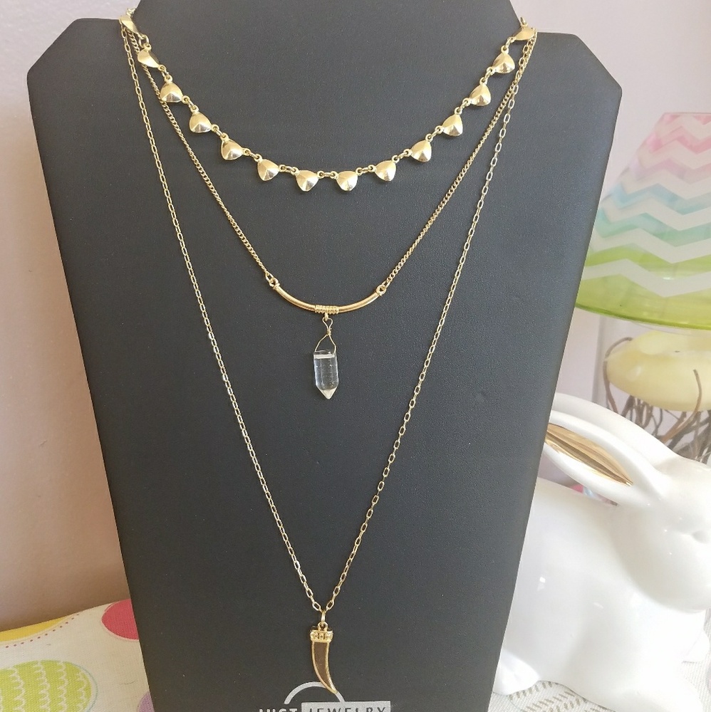 Clear Cut Necklace